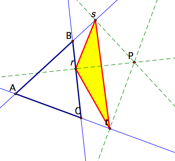 the triangle formed by rst